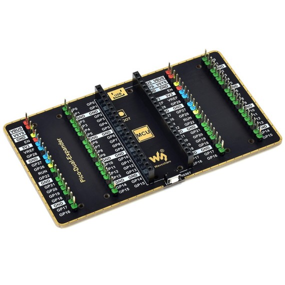 Waveshare Pico Dual GPIO Expander - Two Sets of Male Headers