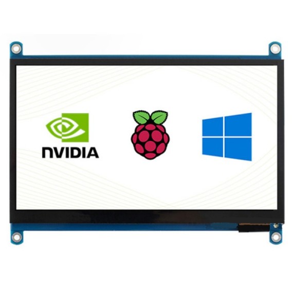 Pi Display 7" HDMI 1024x600 IPS Capacitive Touchscreen USB