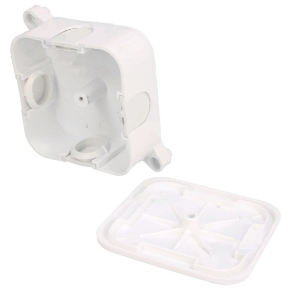 Κουτί Διακλάδωσης 72x72x28mm - PP Γκρι IP44