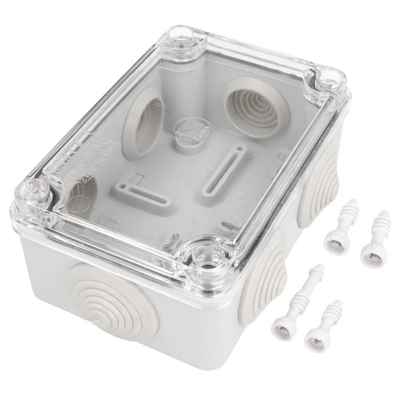 Κουτί Διακλάδωσης 120x80x50mm - ABS Γκρι IP65