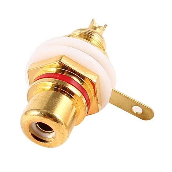 RCA Connector Female Red (Panel Mount)