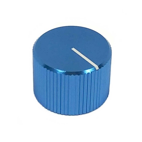 Potentiometer Knob 20x14mm Aluminium 6.35mm - Blue