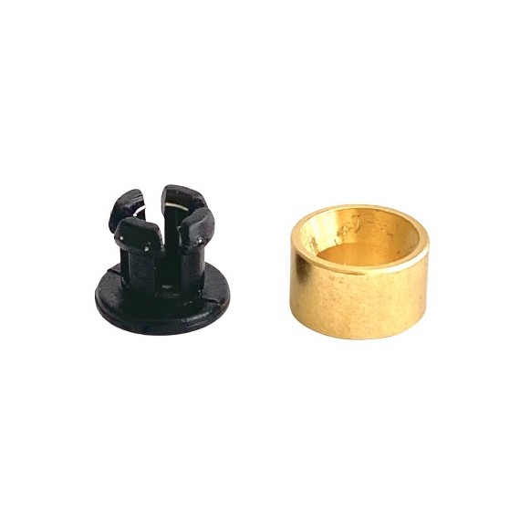 Bowden Clamp 4mm with Brass Ring - Black
