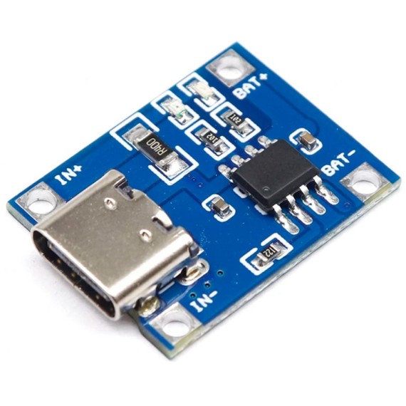 Lithium Battery Charger Module 1A USB-C - TP4056