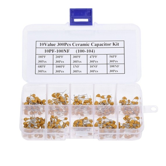 Tantalum Capacitor Assortment Kit 10pF-100nF - 300pcs