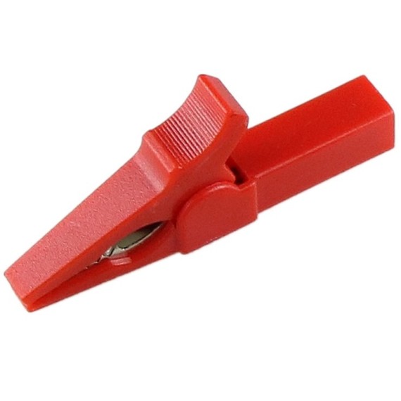 Crocodile Clip 32A Socket 4mm - Red