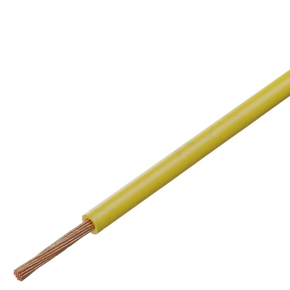 Wire Stranded CU 1mm2 1m - Yellow