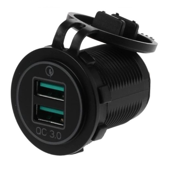 Μετατροπέας DC-DC Step-Down 5V 3.6A - Quick Charger Dual USB for 12V/24V
