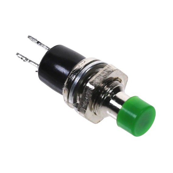 Push Button Small 7mm - Momentary Green