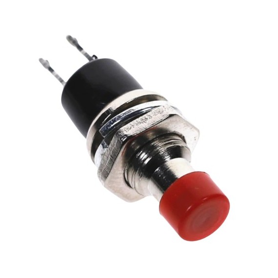Push Button Small 7mm - Momentary Red