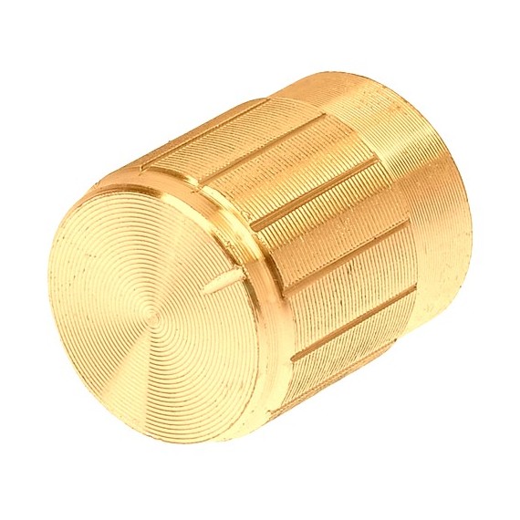 Potentiometer Knob Aluminum 15x17mm - Gold