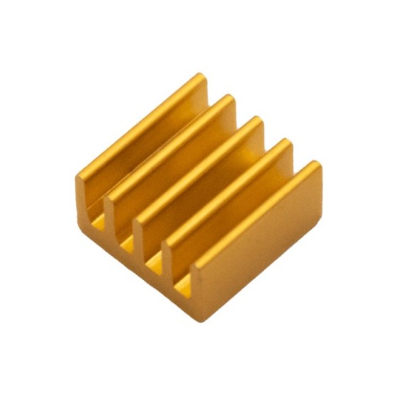 Ψύκτρα 9x9x5mm Αλουμινίου Πορτοκαλί