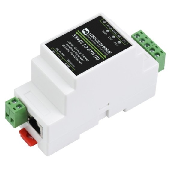 Rail-Μount Serial Server RS485 to Ethernet