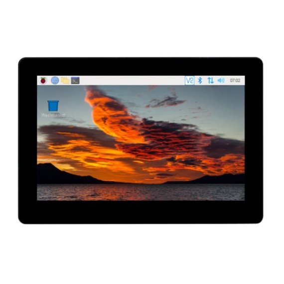 Pi Display 5" 800x480, DSI interface, Capacitive Touchscreen - for CM4