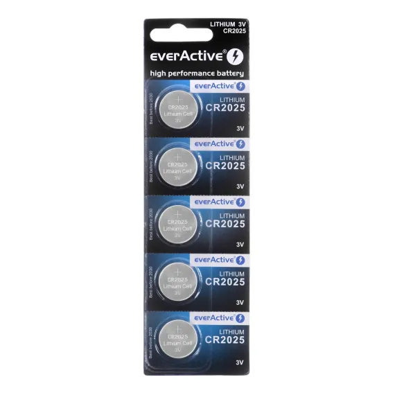 Μπαταρία Coin Cell CR2025 everActive - 5 τμχ.