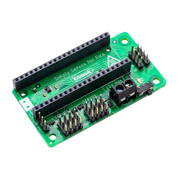 Kitronik Pico Simply Servos Board