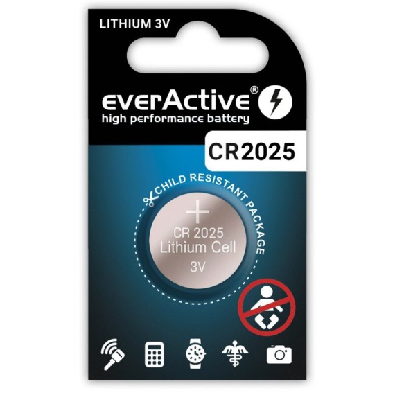 Μπαταρία Coin Cell CR2025 everActive