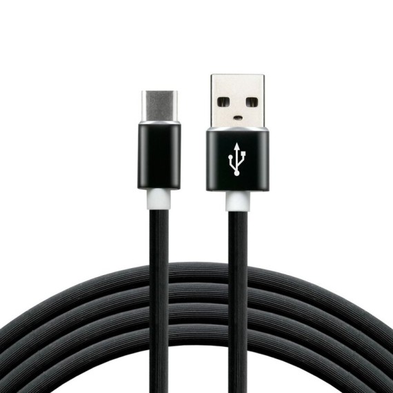 Καλώδιο USB A Αρσενικό σε C Αρσενικό - 1m Μαύρο 3A