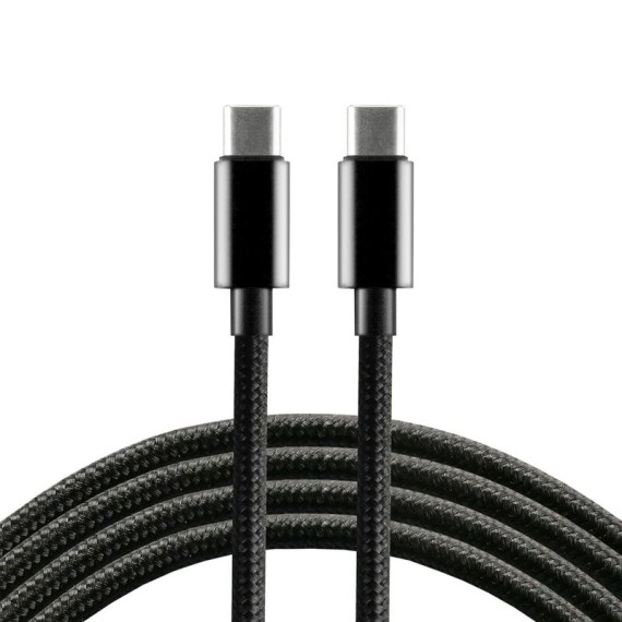 Καλώδιο USB C Αρσενικό σε C Αρσενικό 60W - 1m Υφασμάτινο