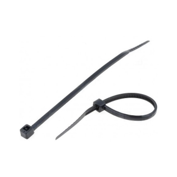 Δεματικά 60mm/2.5mm Μαύρα - 100τμχ