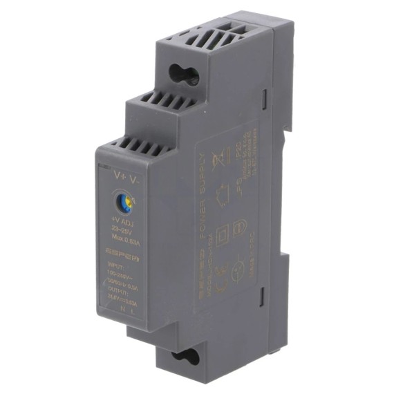 Τροφοδοτικό Ράγας 24V 0.63A 15W - HDN-1524