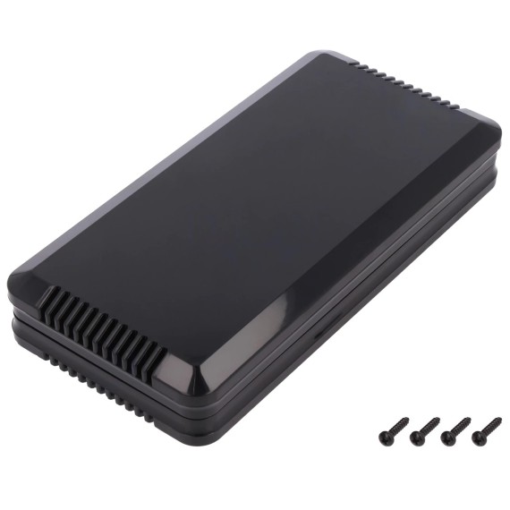 Project Box 169x85x30mm Black (Vented)