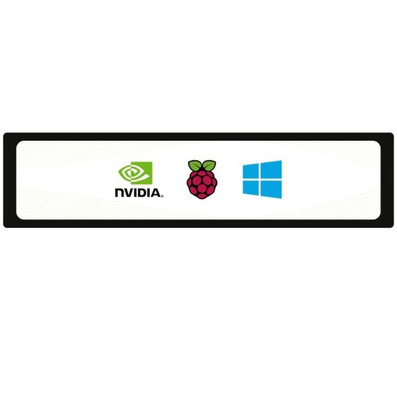 Pi Display 11.9" 320x1480, HDMI interface, Capacitive Touchscreen