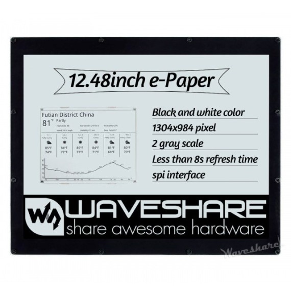 Display e-Paper 12.48" 1304x984 (Black-White)