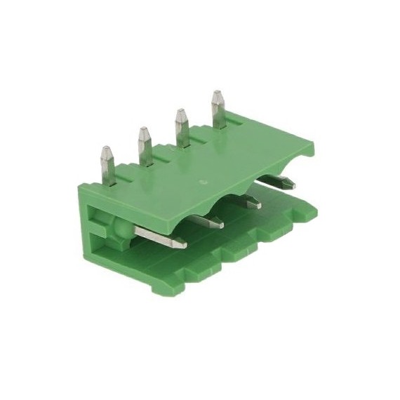 Κλέμα Ζευγαρωτή 4 Pins Γωνιακή Αρσενική (P5.08)