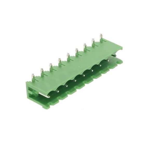Κλέμα Ζευγαρωτή 9 Pins Γωνιακή Αρσενική (P5.08)