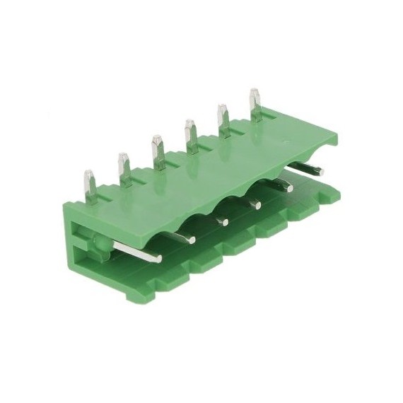 Κλέμα Ζευγαρωτή 6 Pins Γωνιακή Αρσενική (P5.08)