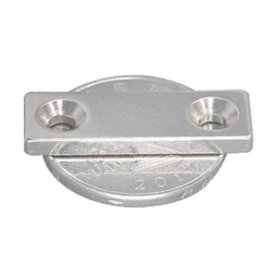 Block Magnet 2 Holes - 30x10x3mm - 1pc
