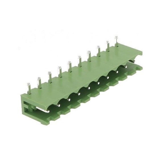 Κλέμα Ζευγαρωτή 10 Pins Γωνιακή Αρσενική (P5.08)