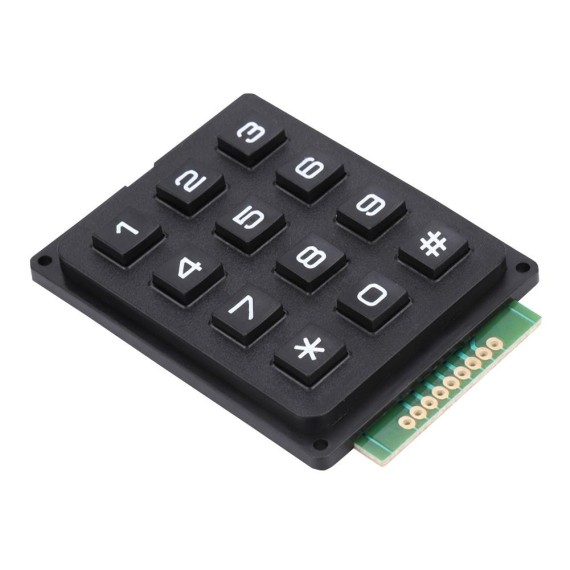 Keypad Plastic 3x4