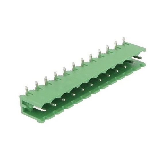 Κλέμα Ζευγαρωτή 12 Pins Γωνιακή Αρσενική (P5.08)