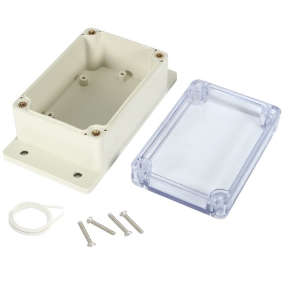 Κουτί Κατασκευών ABS 100x68x50mm - Flanged & Clear Cover - IP67