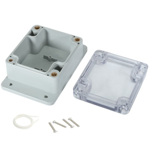 Κουτί Κατασκευών ABS 64x58x35mm - Flanged & Clear Cover - IP67