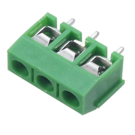 Screw Terminals 5.08mm Pitch (3-Pin) 16A Green