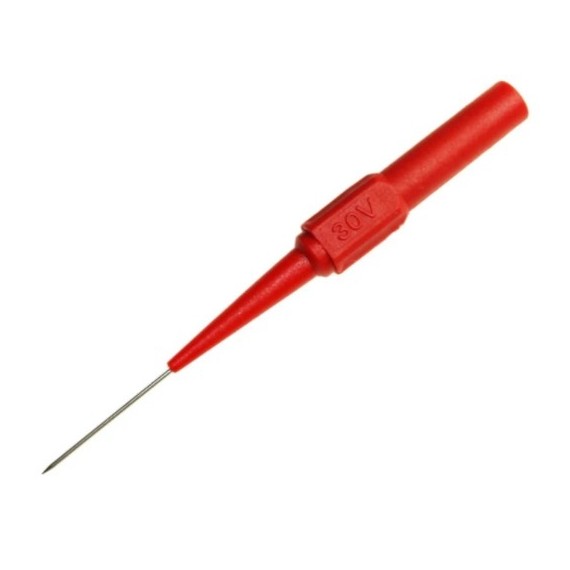 Probe Tip 0.7mm 30VDC Socket 4mm - Red