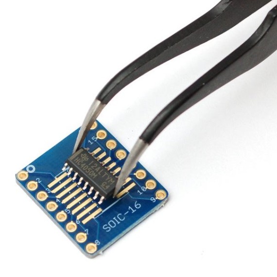 SMT Breakout PCB for SOIC-16 or TSSOP-16 - 3 Pack
