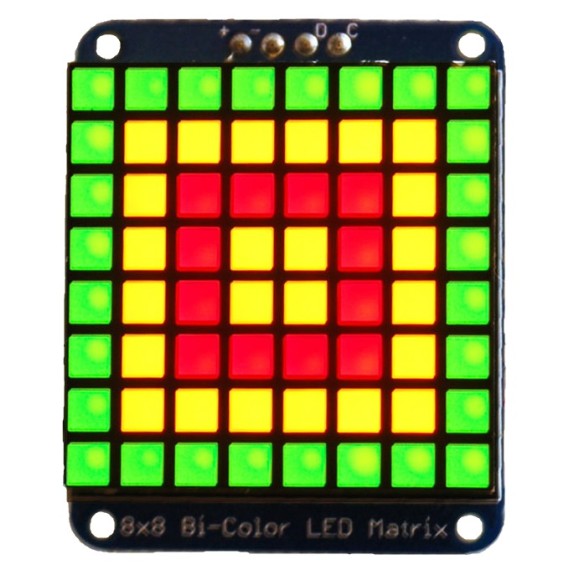 Adafruit Bicolor LED Square Pixel Matrix with I2C Backpack