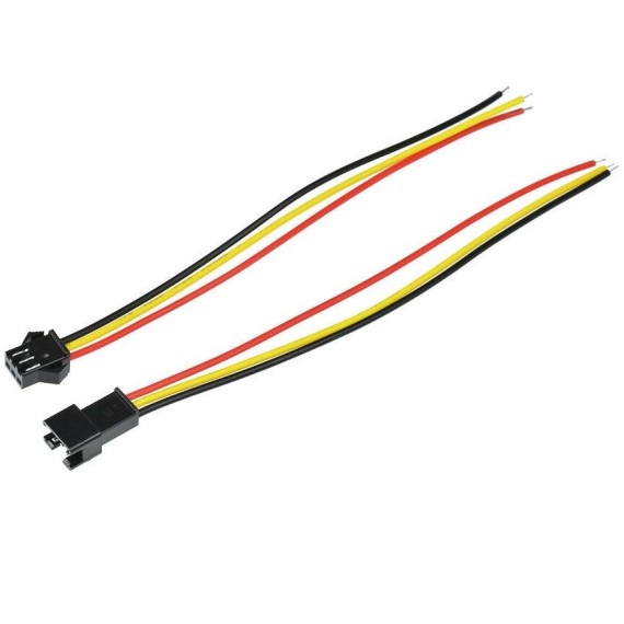 JST SM 3 Wire Assembly Set (Male/Female)