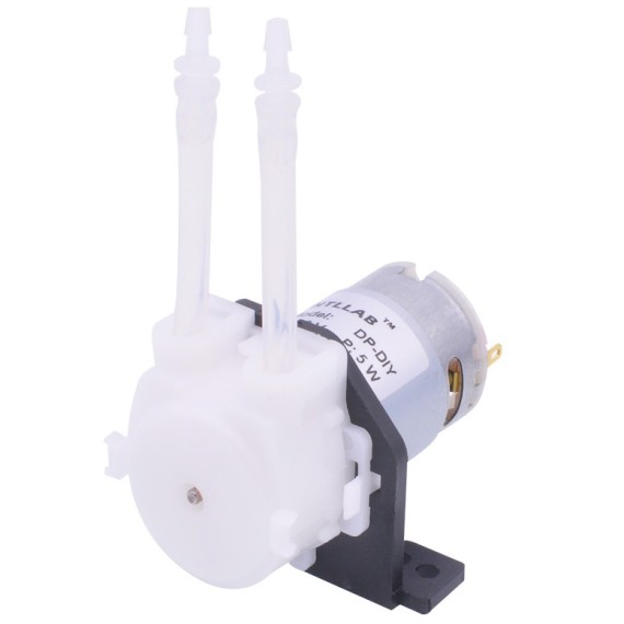Peristaltic Liquid Pump 12V DC - Tube 3x5mm Flow 19-100ml/min