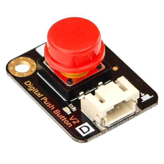 Gravity Digital Push Button (Red)