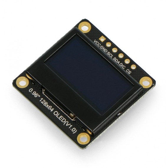 Fermion Monochrome 0.96" 128x64 I2C/SPI OLED Display