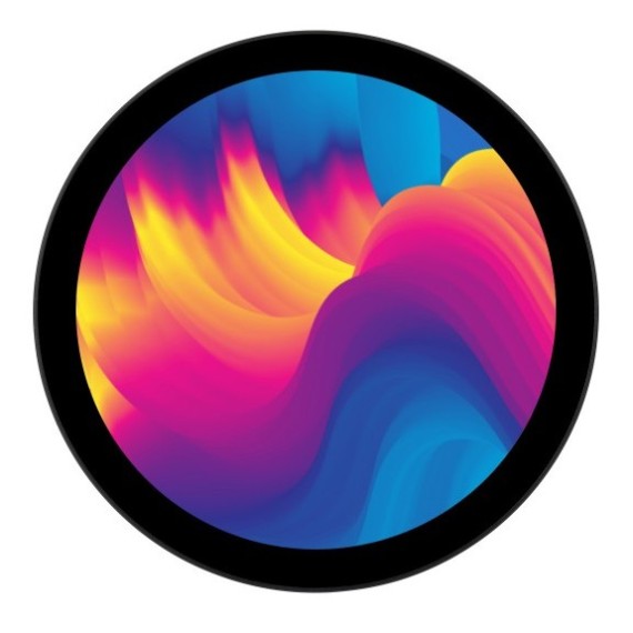 Round LCD Display 5" 1080x1080 IPS, HDMI interface with Touch