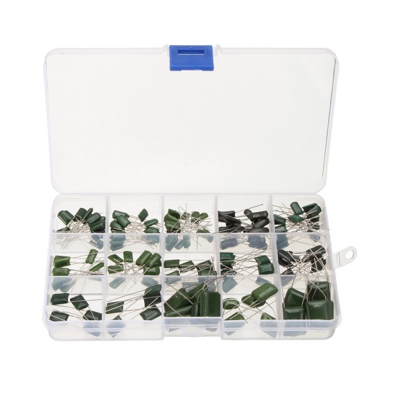 Polyester Film Capacitor Assortment Kit 0.33nF-470nF - 150pcs
