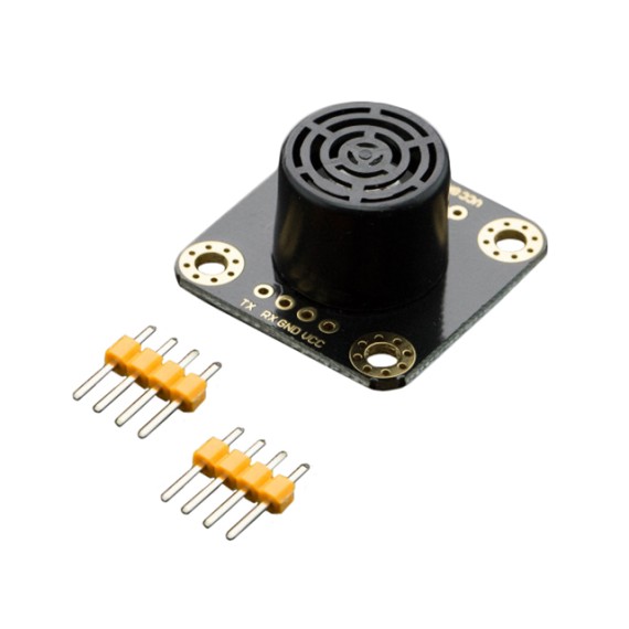 Fermion URM07 - Energy-Efficient Ultrasonic Distance Sensor Breakout (20~750cm, UART)