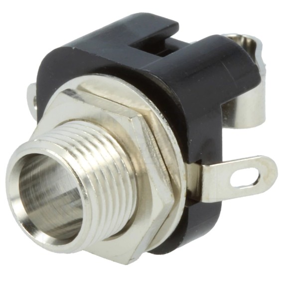 Audio Jack 6.35mm Mono Female (Panel Mount) - PJ-M027