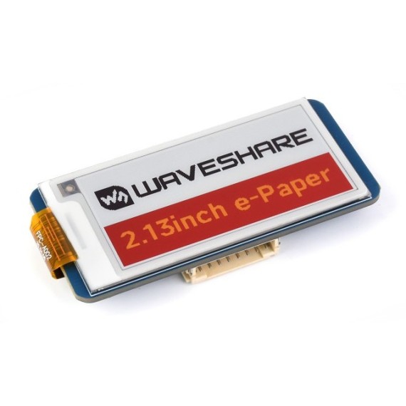 Pi Display e-Paper 2.13" ΗΑΤ 250x120 (Red/Yellow/Black/White)